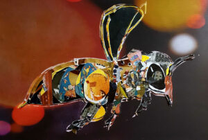 „Bienenflug“, Foto-collage von Juliane Jung